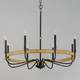 Franklin Eight Light Chandelier (14448DWBK)
