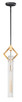 Maxim - 16111CLBKAB - One Light Pendant - Flambeau - Black / Antique Brass