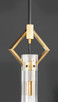 Flambeau One Light Pendant (16111CLBKAB)
