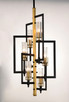 Flambeau Six Light Chandelier (16116CLBKAB)