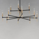 Flambeau LED Chandelier (16129CLBKAB)