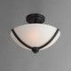 Deven Three Light Semi Flush Mount (20031SWBK)
