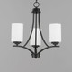 Deven Three Light Chandelier (20033SWBK)