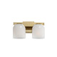 Maxim - 21232MRNAB - Two Light Bath Vanity - Scoop - Natural Aged Brass
