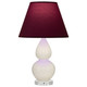 Robert Abbey - A776P - One Light Accent Lamp - Small Double Gourd - Bone Glazed Ceramic w/Lucite