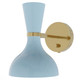 Robert Abbey - BB05BB - One Light Wall Sconce - Clare - Modern Brass w/Baby Blue Painted