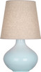 Robert Abbey - BB991 - One Light Table Lamp - June - Baby Blue Glazed Ceramic