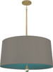 Robert Abbey - BN331 - Three Light Pendant - Williamsburg Custis - Modern Brass