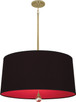 Robert Abbey - BN339 - Three Light Pendant - Williamsburg Custis - Modern Brass