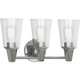 Robert Abbey - C256C - Three Light Wall Sconce - Wheatley - Polished Chrome