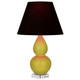 Robert Abbey - CI13K - One Light Accent Lamp - Small Double Gourd - Citron Glazed Ceramic w/Lucite