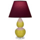 Robert Abbey - CI13P - One Light Accent Lamp - Small Double Gourd - Citron Glazed Ceramic w/Lucite