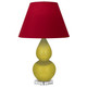 Robert Abbey - CI13R - One Light Accent Lamp - Small Double Gourd - Citron Glazed Ceramic w/Lucite