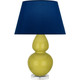 Robert Abbey - CI23N - One Light Table Lamp - Double Gourd - Citron Glazed Ceramic w/Lucite