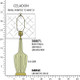 Robert Abbey - CL38 - One Light Table Lamp - Emma - Celadon Glazed Ceramic w/Warm Brass