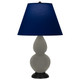 Robert Abbey - CR11N - One Light Accent Lamp - Small Double Gourd - Ash Glazed Ceramic w/Deep Patina Bronze