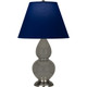 Robert Abbey - CR12N - One Light Accent Lamp - Small Double Gourd - Ash Glazed Ceramic w/Antique Silver