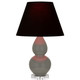 Robert Abbey - CR13K - One Light Accent Lamp - Small Double Gourd - Ash Glazed Ceramic w/Lucite