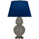 Robert Abbey - CR22N - One Light Table Lamp - Double Gourd - Ash Glazed Ceramic w/Antique Silver