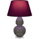 Robert Abbey - CR23P - One Light Table Lamp - Double Gourd - Ash Glazed Ceramic w/Lucite