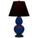 Robert Abbey - CT11K - One Light Accent Lamp - Small Double Gourd - Cobalt Glazed Ceramic w/Deep Patina Bronze