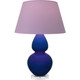 Robert Abbey - CT23L - One Light Table Lamp - Double Gourd - Cobalt Glazed Ceramic w/Lucite