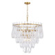 Metropolitan - N3128-732 - Ten Light Pendant - Glassara - Legacy Brass