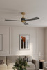 Nauticus 65" Ceiling Fan (F768L-LBR/NVY)