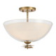 Minka-Lavery - 10255-732 - Three Light Semi-Flush Mount - Elowen - Legacy Brass