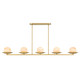 Olenne Five Light Linear Chandelier (10387-732)
