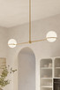 Orstyn Two Light Linear Chandelier (12507-732)