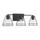 Minka-Lavery - 17643-899 - Three Light Vanity - Lorenth - Dark Matte Black