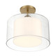 Seville One Light Convertible Pendant/Semi-Flush Mount (2066-732)