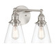 Minka-Lavery - 5682-84 - Two Light Vanity - Barwell - Brushed Nickel