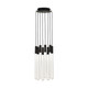 Visual Comfort Modern - 700TRSPPYLC8RB-LED930 - LED Chandelier - Pylon - Nightshade Black