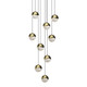 Sonneman - 2916.14-MED - LED Pendant - Grapes - Brass
