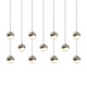 Sonneman - 2922.13-SML - LED Pendant - Grapes - Satin Nickel
