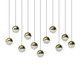 Sonneman - 2922.14-LRG - LED Pendant - Grapes - Brass