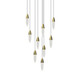 Sonneman - 4163.38 - LED Pendant - Sultana - Satin Brass