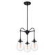 Sonneman - 4294.25 - Three Light Pendant - Chelsea - Satin Black