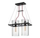 Sonneman - 4762.25 - Two Light Pendant - Square Ring - Satin Black