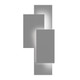 Sonneman - 7110.74-WL - LED Wall Sconce - Offset Panels - Textured Gray