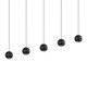 Sonneman - 7508.97 - LED Linear Pendant - Hemisphere - Textured Black