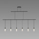 Sonneman - S1B48K-JR181212-RP08 - Six Light Pendant - Suspenders - Satin Black