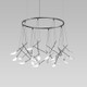 Sonneman - SLS1169 - Eight Light Pendant - Suspenders - Satin Black