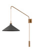 Conor One Light Wall Sconce (B2936-PBR/GRA)