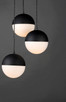 Half Moon LED Pendant (E20364-92BK)