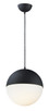 ET2 - E20366-92BK - LED Pendant - Half Moon - Black