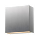 ET2 - E23222-SA - LED Outdoor Wall Sconce - Cubed - Satin Aluminum