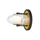 ET2 - E24030-24BKNAB - LED Wall Sconce - Amulet - Black / Natural Aged Brass